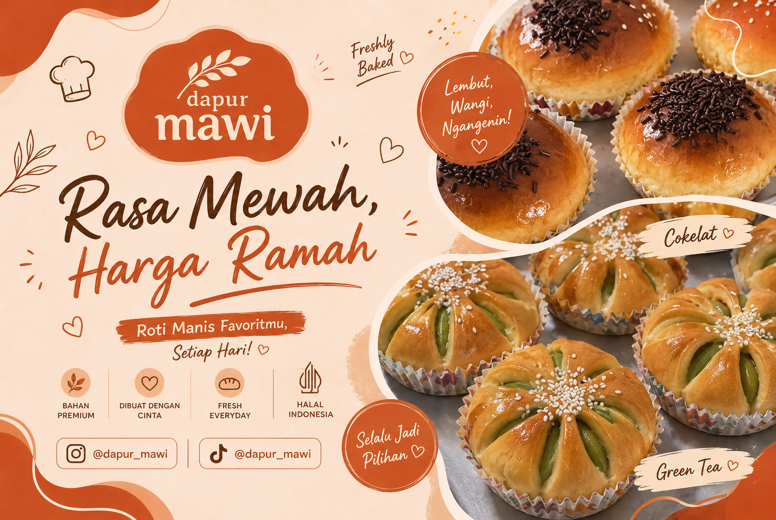 Aneka Roti Manis Dapur Mawi